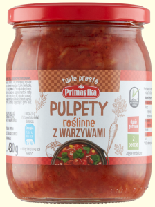 18636DANIE PULPETY WEGAŃSKIE W SOSIE WARZYWNO - POMIDOROWYM 430 g - PRIMAVIKA-1