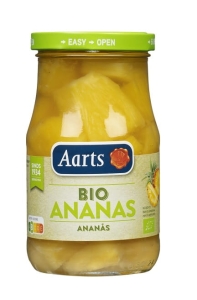 18655ANANAS KAWAŁKI W LEKKIM SYROPIE BIO 350 g (190 g) (SŁOIK) - AARTS-1