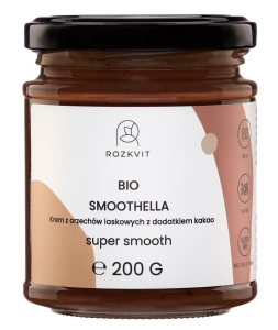 18831KREM ORZECHOWO - MLECZNY Z KAKAO (SMOOTHELLA) BEZGLUTENOWY BIO 200 g - ROZKVIT-1