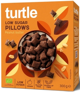 18848PODUSZKI ZBOŻOWE Z KREMEM Z ORZESZKÓW ZIEMNYCH NISKA ZAWARTOŚĆ CUKRÓW BEZGLUTENOWE BIO 300 g - TURTLE-1