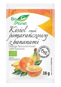 19482KISIEL O SMAKU POMARAŃCZOWYM Z BANANAMI BIO 38 g - BIO PLANET-1