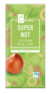 19561ICHOC TABLICZKA KAKAOWA Z ORZECHAMI LASKOWYMI BIO 80 g - ICHOC (VIVANI)-1