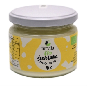 19686ŚMIETANA 18 % BIO 250 g - TURVITA-1