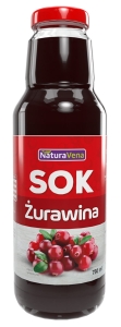 20329SOK Z ŻURAWINY 100 % 750 ml - NATURAVENA-1