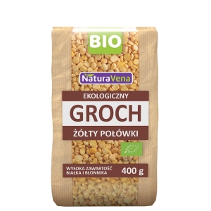 20409GROCH ŻÓŁTY POŁÓWKI BIO 400 g - NATURAVENA-1