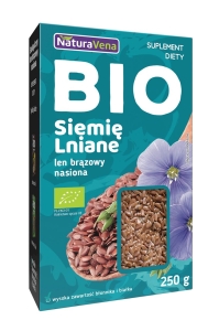 20448LEN BRĄZOWY BIO 250 g - NATURAVENA-1