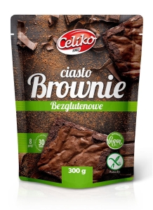 20677MIESZANKA NA CIASTO BROWNIE BEZGLUTENOWE 300 g - CELIKO-1