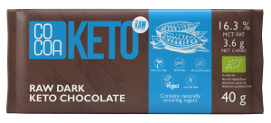 20703CZEKOLADA KETO Z OLEJEM MCT BEZ DODATKU CUKRU BIO 40 g - COCOA-1