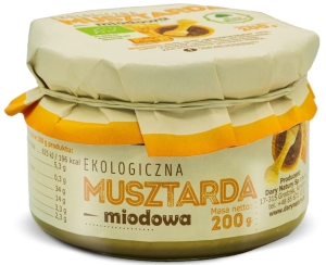 20709MUSZTARDA MIODOWA BIO 200 g – DARY NATURY-1
