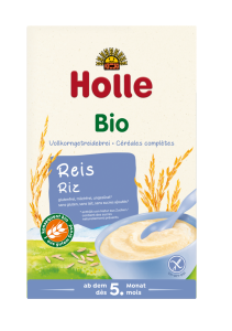 20976KASZKA RYŻOWA PEŁNOZIARNISTA BEZ DODATKU CUKRÓW BEZGLUTENOWA OD 5 MIESIĄCA BIO 250 g - HOLLE-1