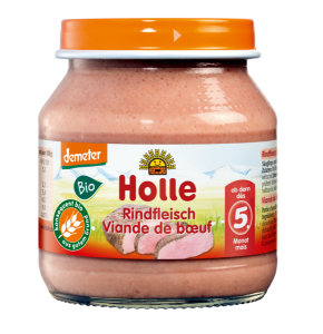 20984OBIADEK MIĘSNY WOŁOWINA BEZ DODATKU CUKRÓW BEZGLUTENOWY OD 5 MIESIĄCA DEMETER BIO 125 g (SŁOIK) - HOLLE-1