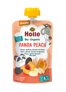 21002MUS W TUBCE BRZOSKWINIA - BANAN - MORELA - ORKISZ BEZ DODATKU CUKRÓW OD 8 MIESIĄCA DEMETER BIO 100 g  - HOLLE-1
