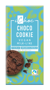 21109ICHOC CZEKOLADA KUWERTURA Z KAWAŁKAMI CIASTEK KAKAOWYCH (NA NAPOJU RYŻOWYM) BIO 80 g - ICHOC (VIVANI)-1