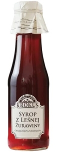 21145SYROP Z LEŚNEJ ŻURAWINY 375 g (300 ml) - KROKUS-1