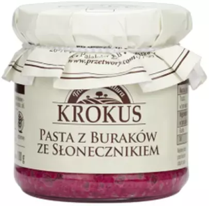 21161PASTA Z BURAKÓW ZE SŁONECZNIKIEM BEZGLUTENOWA 180 g - KROKUS-1