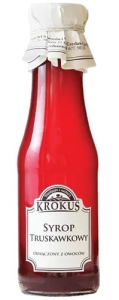 21186SYROP TRUSKAWKOWY BEZGLUTENOWY 375 g (300 ml) - KROKUS-1