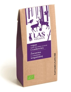 21208ŻURAWINA W CZEKOLADZIE WEGAŃSKIEJ BIO 80 g - LAS VEGAN'S-1