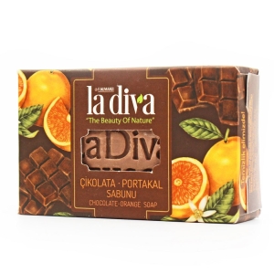 21215MYDŁO W KOSTCE CZEKOLADA I POMARAŃCZA 100 g - LA DIVA-1