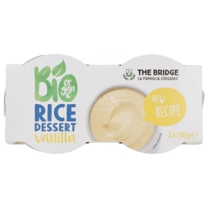 21460DESER RYŻOWY O SMAKU WANILIOWYM BEZGLUTENOWY BIO (2 x 130 g)  260 g - THE BRIDGE-1