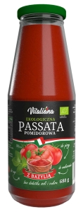 21574PASSATA POMIDOROWA Z BAZYLIĄ BIO 680 g  - VITALIANA-1