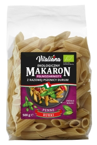 21578MAKARON (Z RAZOWEJ PSZENICY DURUM) PENNE BIO 500 g - VITALIANA-1