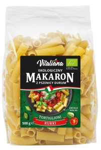 21580MAKARON (Z PSZENICY DURUM) TORTIGLIONI BIO 500 g- VITALIANA-1