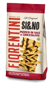 22531CHRUPKI KUKURYDZIANE MINI OBLANE CIEMNĄ CZEKOLADĄ BEZGLUTENOWE 80 g - FIORENTINI-1