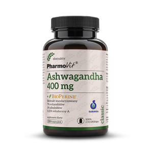 22691ASHWAGANDHA EKSTRAKT 120 KAPSUŁEK 60,36 g - PHARMOVIT (CLASSIC)-1