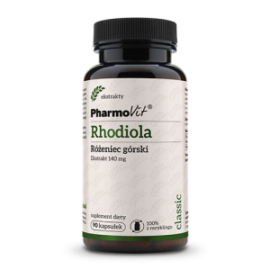 22707RHODIOLA (RÓŻENIEC GÓRSKI EKSTRAKT 140 mg) 90 KAPSUŁEK BEZGLUTENOWE 40,5 g - PHARMOVIT (CLASSIC)-1