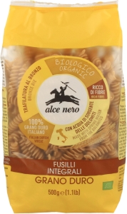 8820MAKARON (SEMOLINOWY RAZOWY) FUSILLI BIO 500 g - ALCE NERO-1