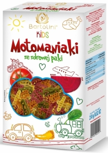 23713MAKARON (PSZENNY) 5-SMAKOWY DLA DZIECI MOTOMANIAKI 250 g - BARTOLINI-1