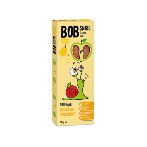 23869PRZEKĄSKA JABŁKOWO - GRUSZKOWA BEZ DODATKU CUKRU BEZGLUTENOWA 30 g - BOB SNAIL-1
