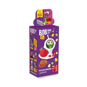 23870PRZEKĄSKA JABŁKOWO - GRUSZKOWA Z ZABAWKĄ 20 g - BOB SNAIL-1