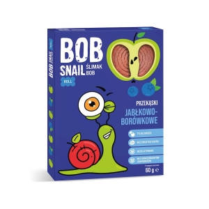 23871PRZEKĄSKA JABŁKOWO - BORÓWKOWA BEZ DODATKU CUKRU BEZGLUTENOWA 60 g - BOB SNAIL-1
