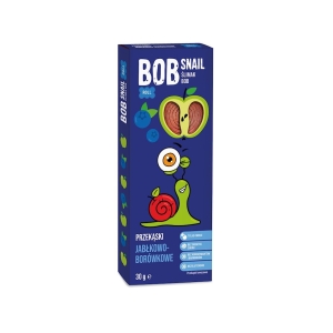 23872PRZEKĄSKA JABŁKOWO - BORÓWKOWA BEZ DODATKU CUKRU BEZGLUTENOWA 30 g - BOB SNAIL-1