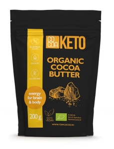 24193TŁUSZCZ KAKAOWY KETO BEZGLUTENOWY BIO 200 g - COCOA-1
