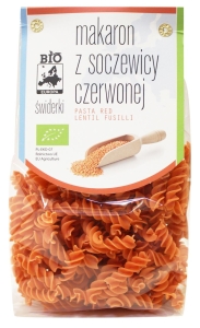 8894MAKARON (Z SOCZEWICY CZERWONEJ) ŚWIDERKI BIO 250 g - BIO EUROPA-1