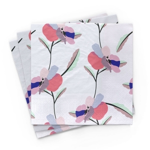 24338SERWETKI STOŁOWE BAMBUSOWE PANSIES 20 szt - CHIC-MIC-1