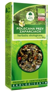 24379HERBATKA POLECANA PRZY ZAPARCIACH BIO 50 g - DARY NATURY-1