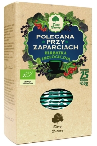 24380HERBATKA POLECANA PRZY ZAPARCIACH BIO (25 x 2 g) 50 g - DARY NATURY-1