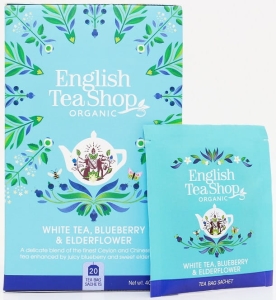 24434HERBATA BIAŁA Z DZIKIM BZEM I BORÓWKĄ BIO (20 x 2 g) 40 g - ENGLISH TEA SHOP-1