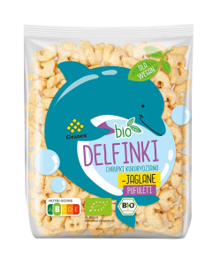 24471CHRUPKI KUKURYDZIANO - JAGLANE DELFINKI BIO 80 g - GRANEX-1