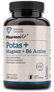 24673POTAS + MAGNEZ + WITAMINA B6 ACTIVE 120 KAPSUŁEK 136,39 g - PHARMOVIT (CLASSIC)-1