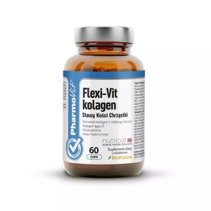 24680KAPSUŁKI NA WSPARCIE STAWÓW, KOŚCI I CHRZĄSTEK FLEXI-VIT KOLAGEN 60 KAPSUŁEK 50,7 g - PHARMOVIT (CLEAN LABEL)-1