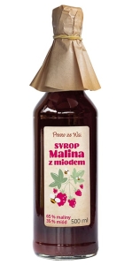 24718SYROP MALINA Z MIODEM 500 ml - PROSTO ZE WSI-1