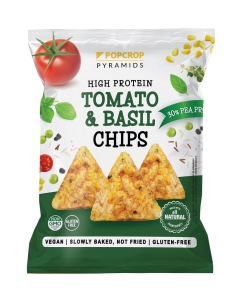 24722CHRUPKI PIRAMIDKI PROTEINOWE O SMAKU POMIDORA Z BAZYLIĄ BEZGLUTENOWE 60 g - POPCROP-1
