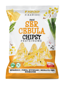 24723CHRUPKI PIRAMIDKI PROTEINOWE O SMAKU SERA I CEBULI BEZGLUTENOWE 60 g - POPCROP-1