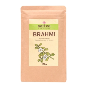 24751MASECZKA ZIOŁOWA DO WŁOSÓW BRAHMI 100 g - SATTVA-1