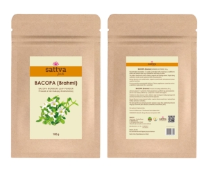 24788BACOPA DROBNOLISTNA (BRAHMI) W PROSZKU 100 g - SATTVA-2
