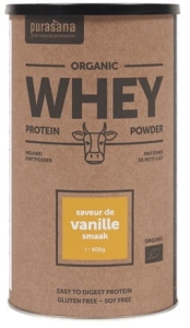 9616KONCENTRAT BIAŁKA SERWATKOWEGO O SMAKU WANILIOWYM BEZGLUTENOWY BIO 400 g - PURASANA-1